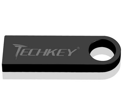 new TECHKEY usb flash drive 32GB pen drive pendrive флешка waterproof silver u disk memoria cel usb stick gift