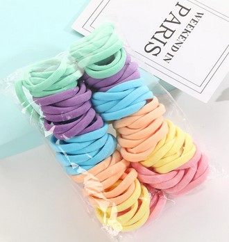 50 PCs Colorful Rubber Headband Hair Accessories For Women High Elastic